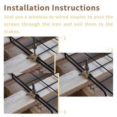 200 Pcs Galvanized U-Shaped Nails for Quick Steel Wire Fencing Installation