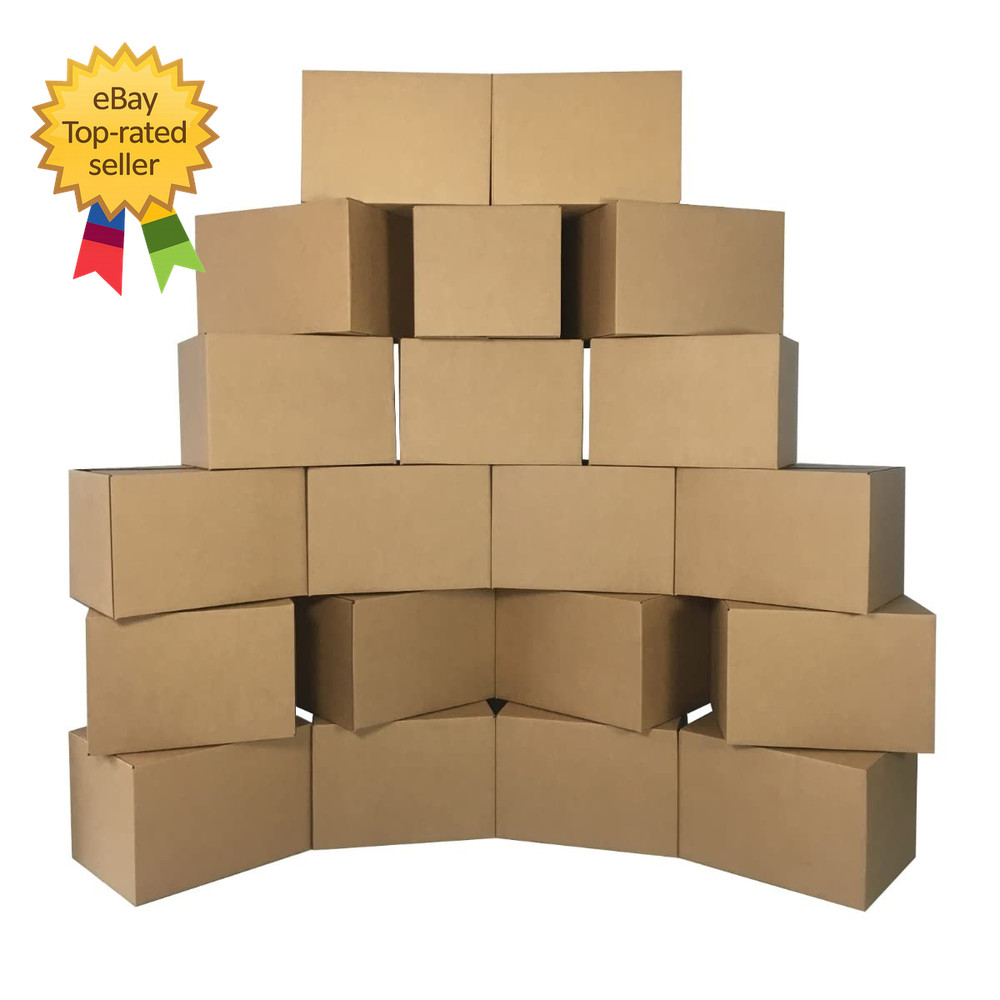 Moving Boxes Medium 18″L X 14″W X 12″H 20 Pack Corrugated Cardboard Box for Shi