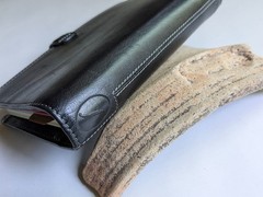 Filofax Holborn Personal Bible Size Black Full Grain Buffalo Leather Used