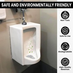 3 pcs Clear Urinal Mats Odor Freshener for Mens Bathroom Urinal Mats Deodorizer