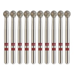 Zirconia Diamond Burs Friction Grip Egg Football Ball Round End Taper Cylinder