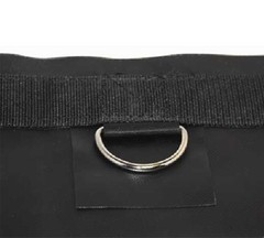 16’x24′ Flatbed Truck Heavy Duty Tarps – 18Oz Vinyl Black Steel Tarp (4′ Drop)