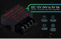 12V/24V to 5V 5A 25W DC-DC Converter Voltage Regulator Step Down Reducer Module