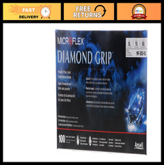 Extra Large Diamond Grip Latex Gloves – 100 Count, Disposable, Heavy Duty, Non-S