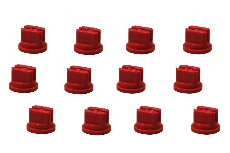 Pack of 12 – TeeJet Flat Spray Tips Red 80° Polymer 0.4 GPM @ 40 PSI TP8004VP