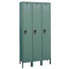 Hallowell U3228-1A-Hg Wardrobe Locker, 36 In W, 12 In D, 78 In H, (1) Tier, (3)