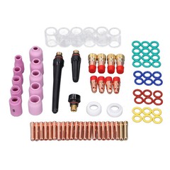 81Pcs Set TIG Welding Torch Kit Gas Lens Type 10 Glass Cup Accessories Tools♡