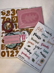 7+ Piece Illustrated Faith Journal Binder Kit Paper 6×8 Stickers Washi Ephemera