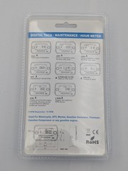 Tach Hour Meter Digital LCD Inductive Tachometer Timing Self-Powered IP68 Retail
