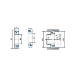 NACHI 1306K Self-aligning Ball Bearings 30x72x19mm.