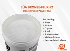 SÜA – Bronze Brazing Flux Powder – 8 Ounces Jar. (2-PACK)