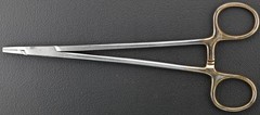 V Mueller SU16062 Vital Mayo-Hegar Needle Holder, Serrated, TC, Straight, 7-7/8″