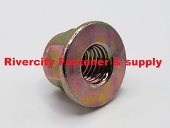 M14-2.0 Nylon Insert Flange Lock Nuts 14mm x 2.0 Flanged Stop Nut M14x2.0 ZY