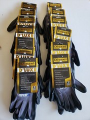 12-Pair Diesel D’LUXE Glove Ultra-Lightweight breathable Smooth palms Small – XL