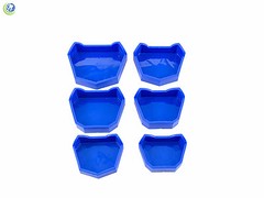 Dental Model Lab Base Former Molds for Stone Tray Loading Assorted Set of 6