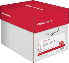 Office Depot Copy Print Paper 20 lb 8.5 x 11 Case of 5 Reams 2500 Sheets