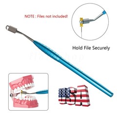 2* Dental Endodontic Endo File Holder K-Files Handle Hand Use Root Canal Clip CE