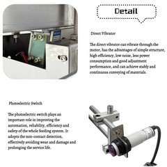 110V Automatic Vibrating Feeder Feeding Device Square Silo Vibrating Disk