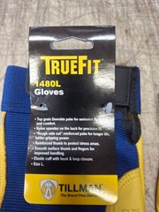 3 Qty. Tillman 1480 TrueFit Top Grain Deerskin Performance Work Gloves Large