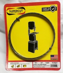 Supercut 101″ x 1/4″ x .025″ x 24 Raker 6 Hook Gold Bandsaw Blades Lot Of 2
