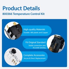 Replacement 800366 Temp Control Kit Fits True Refrigerator Freezer