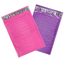 6×10″ Colored Poly Bubble Mailers, Pink,Teal,Purple Shipping Mailing Envelopes!