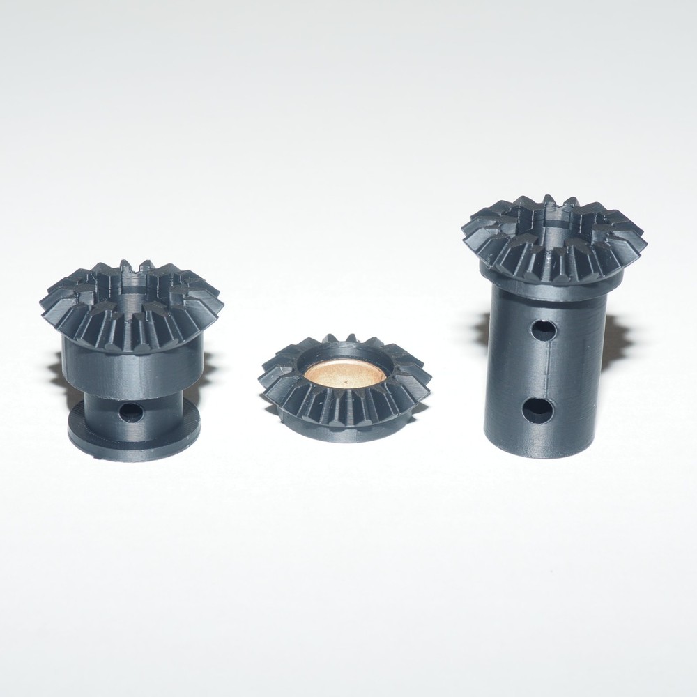 Atlas/Craftsman Bevel Gear Set for Forward/Reverse Gear Case – 3D-Printed PLA+