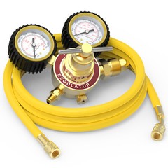 Nitrogen Regulator with Hose, 0-600&0-4000PSI Output Pressure, CGA580 Connection