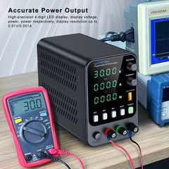 DC 0-30V 0-5A 10A Lab Adjustable Variable Bench Power Supply Internal Memories