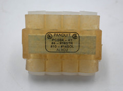 PANDUIT PCSB4-4-6Y MULTI-TAP CLEAR INSULATED ALUMINUM CONNECTOR BLOCK BOX OF 6PC