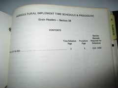 IH & Case IH Combines & Planters Time Schedule & Procedure (Flat Rate) Manuals