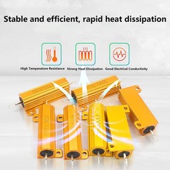 200W/300W/500W RX24 Aluminium Wire Wound High Power Resistors 0.1 ohm to 10K ohm