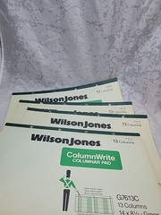 4 Wilson Jones Column Write Columnar Pads Model G7613c For Accounting Sheet…