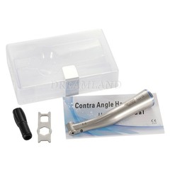 Dental 1:1 LED Light Fiber Optic Contra Angle Handpiece Fit E-type Motor DT USA