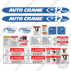 Fits Auto Crane HC12 Decal Kit Crane Truck – 7 YEAR OUTDOOR 3M VINYL!