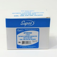 Supco DP402402 Contactor 40 FLA 50 RLA 240 Volts 2 Pole