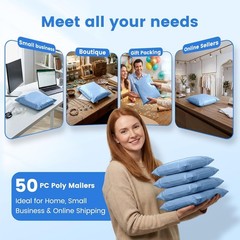 Tear Resistant 10×13 Poly Mailers – Self-Seal, 50 Pack for Reliable Shipping
