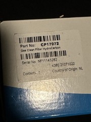 Agilent Gas Clean filter Hydro Carbon CP17972 New In Box
