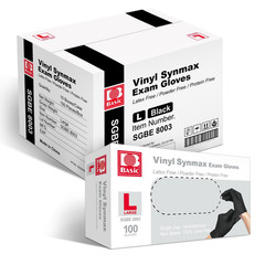 Basic Disposable Medical Synmax Vinyl Exam Gloves- 4 Mil Safty Glove 1000 Pcs –