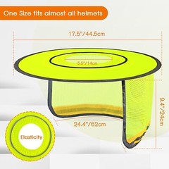 EvridWear Hard Hat Sun Shade Full Brim with Reflective Stripe Neck Protection