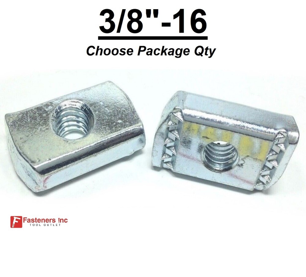 3/8″-16 Strut Nuts NO Spring for Unistrut Channel EG #4168 WO-3809 P3008