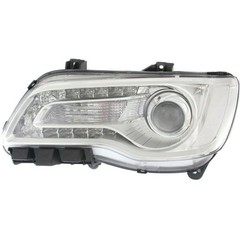 Chrysler 300 2015-2017 Headlight Left Right Clear Lens Chrome Interior