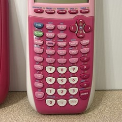 Texas Instruments TI-84 Plus Pink Silver Edition Graphing Calculator With Cover