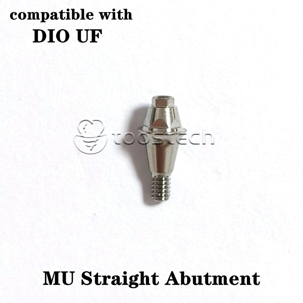 MU straight abutment 0 degree made from grade 5 Eli ti fit to DIO UF II New line