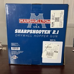 Marshalltown SharpShooter 2.1 Drywall Sprayer Gun with Hopper – Blue (SS21)