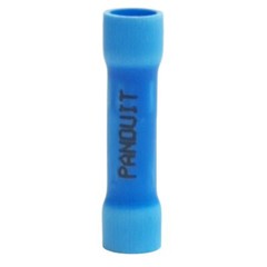 Lot of 30 Panduit Butt Splice Connector Blue, Vinyl, 1.04in, 14AWG – 16AWG