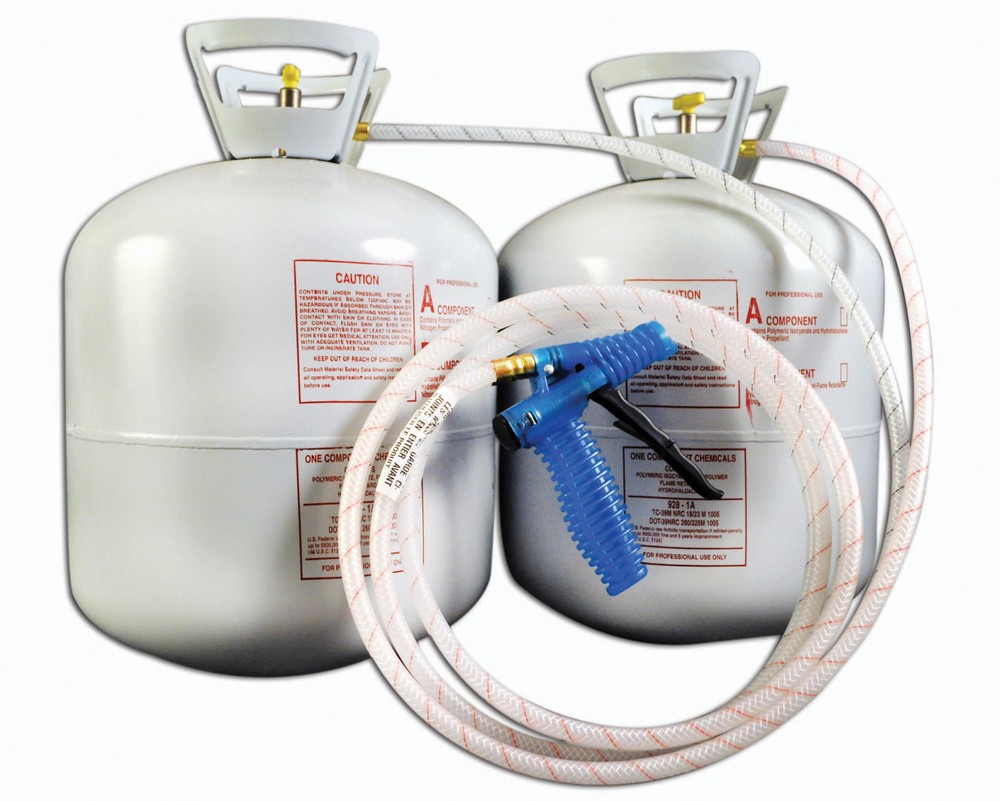 Acoustical Expanding Spray Foam Kit, Open Cell, 1350 bf, Free Shipping!