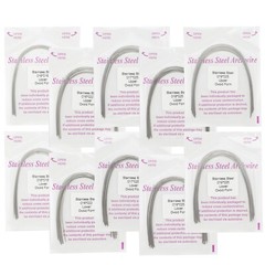 Dental Orthodontic Arch Wires NiTi Stainless Steel Round Rectangular Ovoid Form