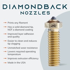 Diamondback Nozzles – Volcano Compatible – Polycrystalline Solid Dia