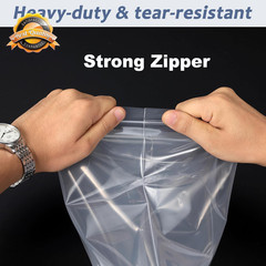 4×6 Clear Zip Lock Bags 5 Mil Heavy Duty Reclosable Storage Bags 100 Pcs